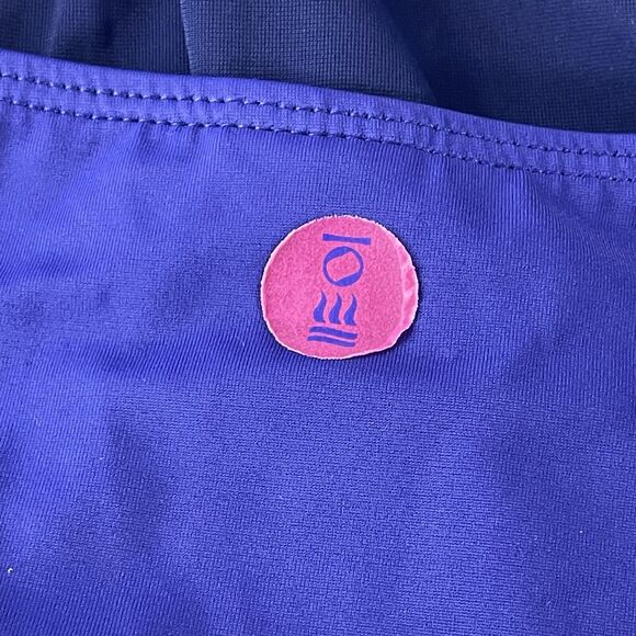 Fourth Element One Piece Swimsuit Size 12 Purple Blue Cross Back Vacation Summer - Picture 6 of 10